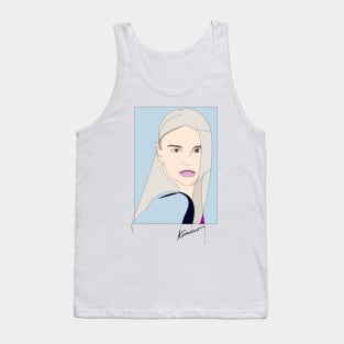 Pink Touch #woman #girl #beauty #fineart #popart #home #decor #fashion #buyart #artprint #minimal #drawing Tank Top